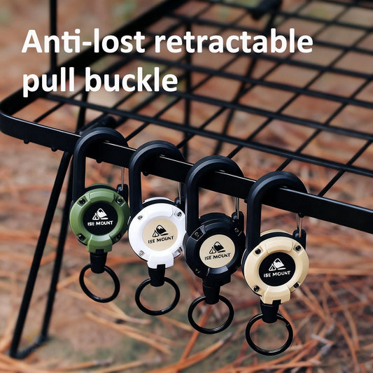 Raptor Keychain | Multifunctional Retractable Carabiner, Heavy-Duty Stainless Steel 0
