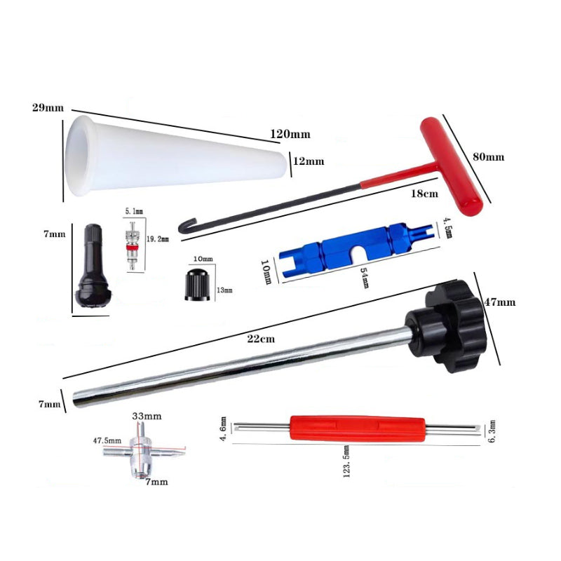 Raptor Tire Valve Tool Kit | Quick Change, Durable Metal Design 6