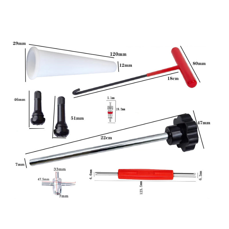 Raptor Tire Valve Tool Kit | Quick Change, Durable Metal Design 7