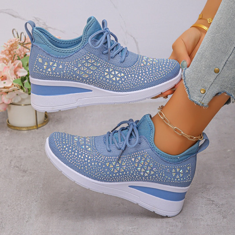 Rhea Mesh Sneakers | Rhinestone-Embellished, Breathable Comfort 13