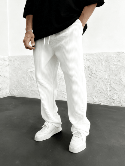 Ridge Wide Leg Pants Women | Heavyweight Vertical Rib Knit, Stretch Waist 11