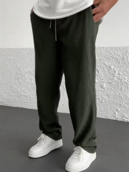 Ridge Wide Leg Pants Women | Heavyweight Vertical Rib Knit, Stretch Waist 12