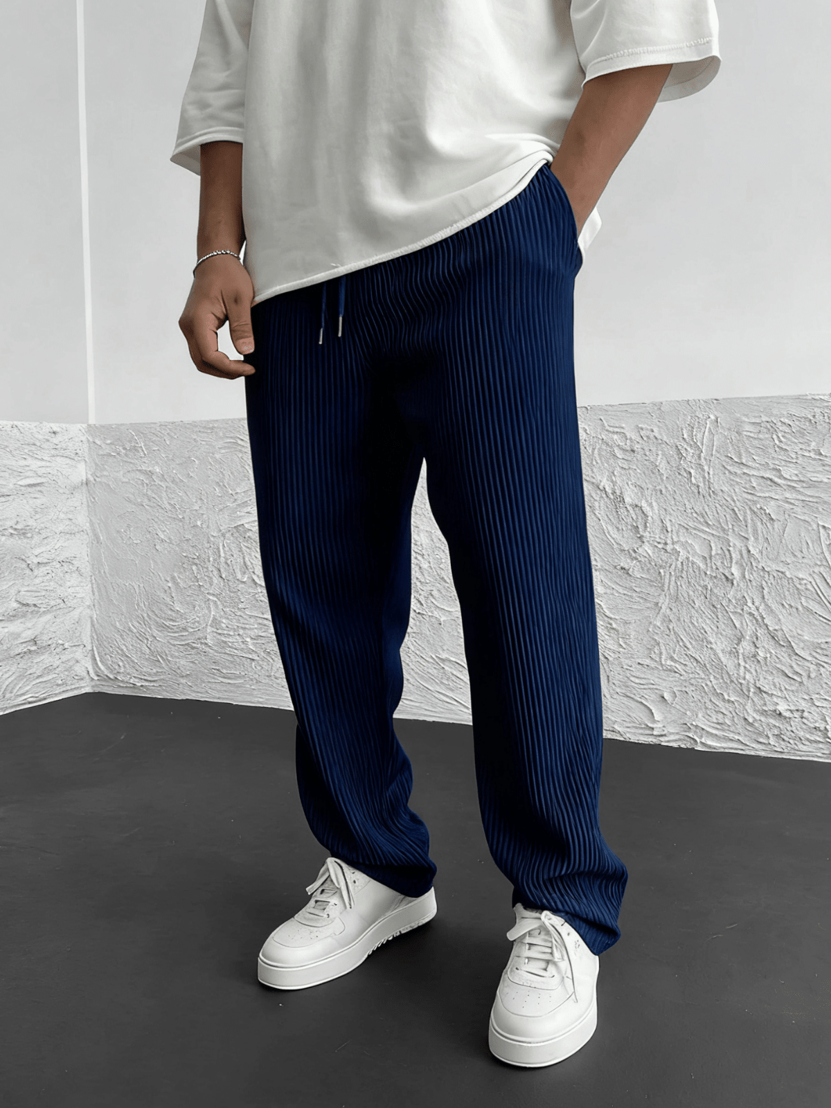Ridge Wide Leg Pants Women | Heavyweight Vertical Rib Knit, Stretch Waist 13