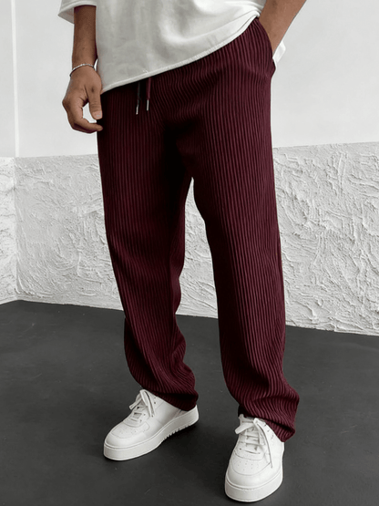Ridge Wide Leg Pants Women | Heavyweight Vertical Rib Knit, Stretch Waist 9
