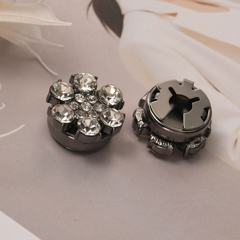 Rina Button Covers | Rhinestone Decorative Accessories for Shirts 9