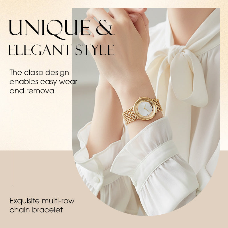 Rina Retro Watch | Quartz Movement, Water Resistant 7
