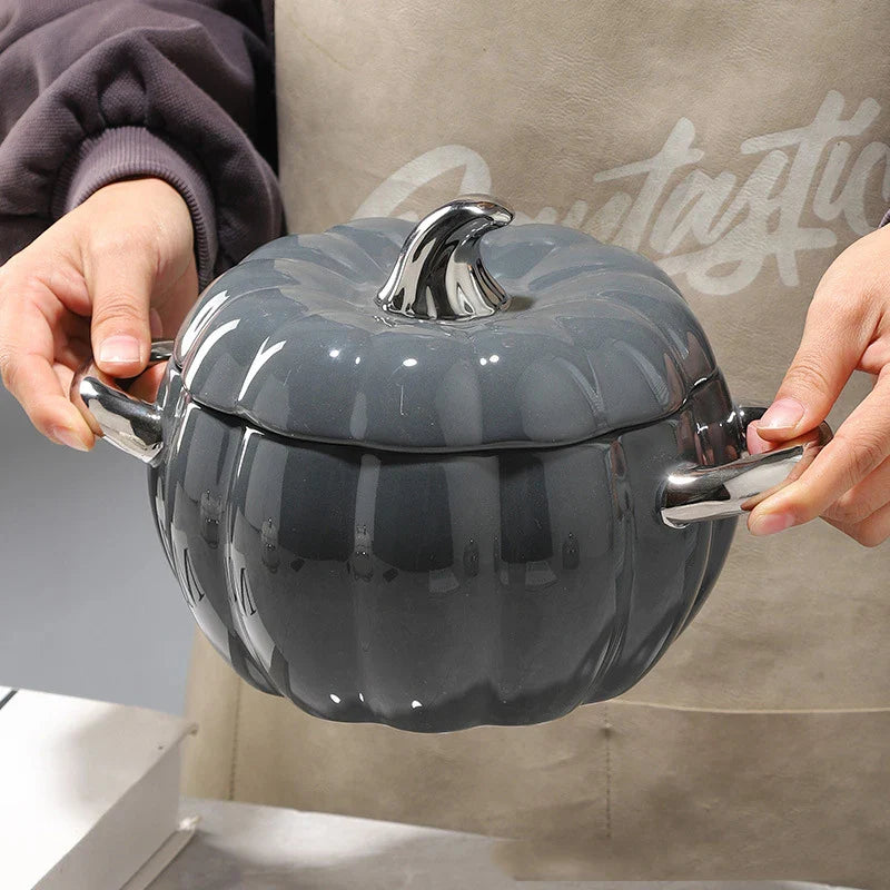 Farmhouse Pumpkin Ceramic Cookware