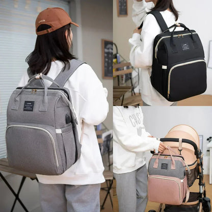Norlia Travel Duo — Bolsa de Fraldas Conversível e Berço Portátil