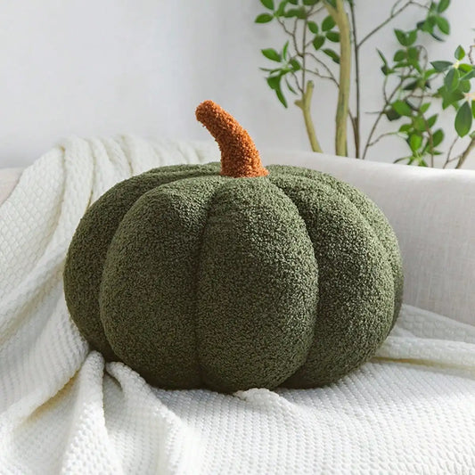 Pumpkin Fluffy Throw Pillow