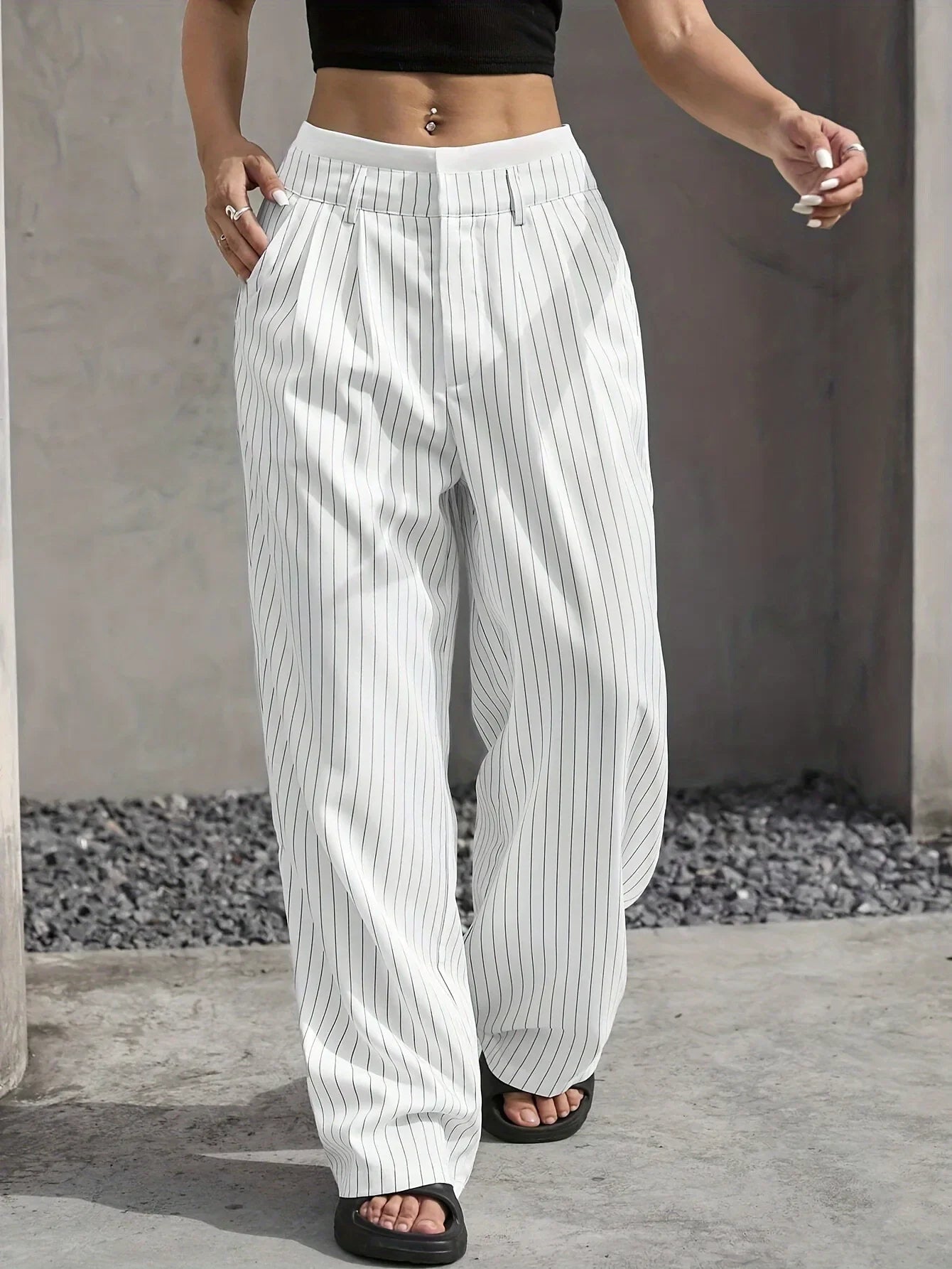 PinstripePower™ — Sculpt Your Curves and Command Every Room with Effortless Style