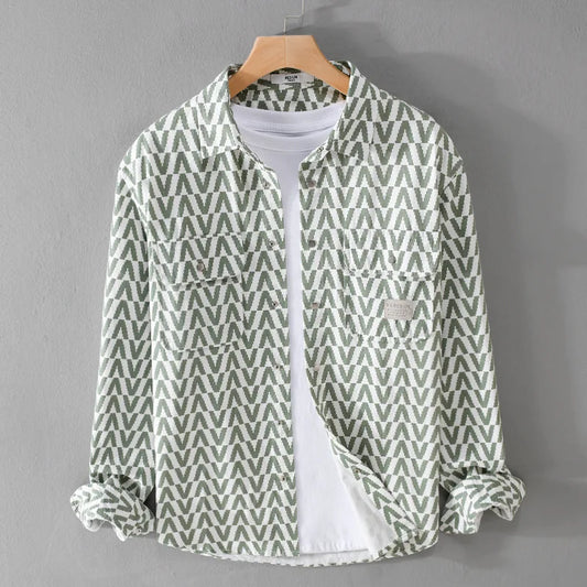 Bold Print Long Sleeve Shirt