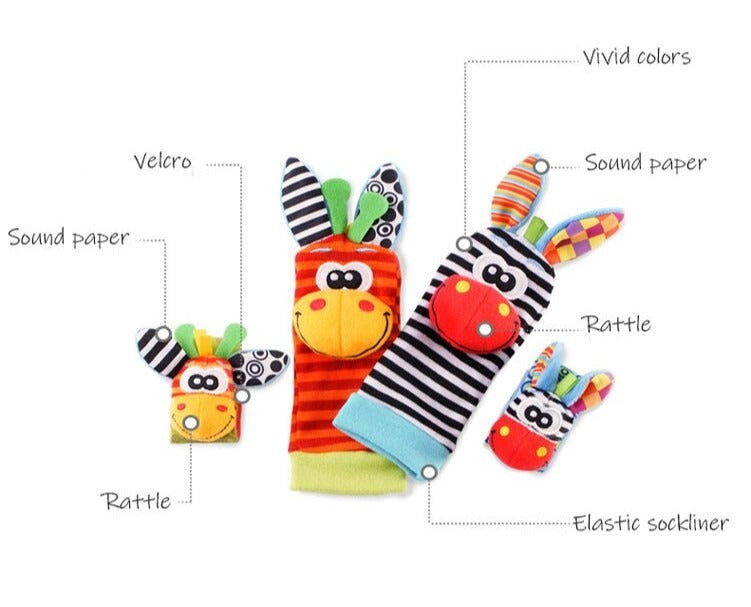 Rattle Socks & Wrist Straps For Babies 12$ TODAY ONLY