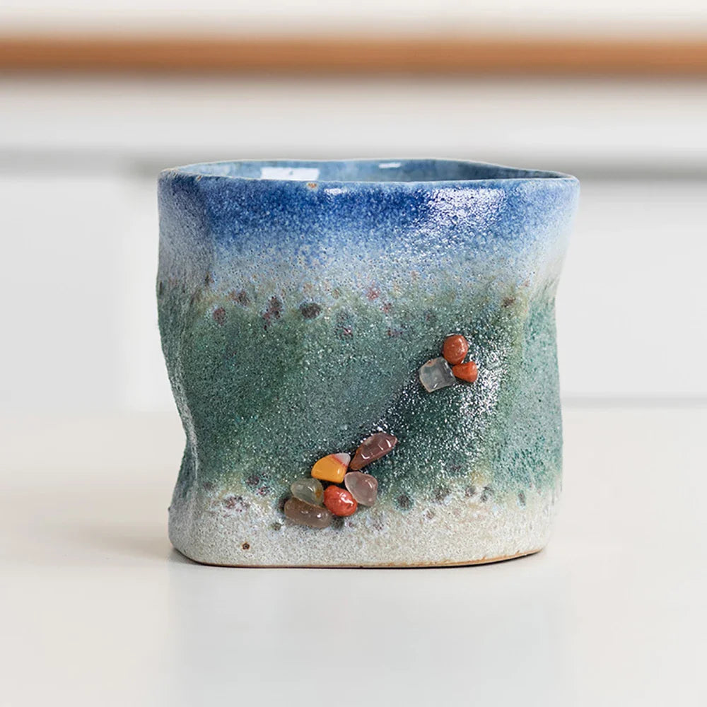 Seabreeze Stoneware Latte Cup