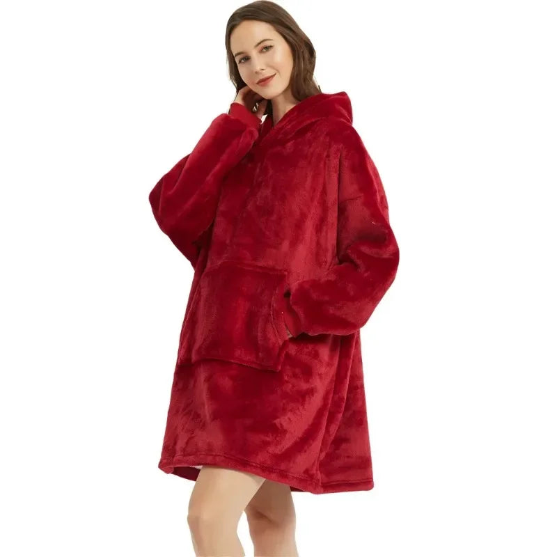 Oversized Fleece Blanket Hoodie 32$ TODAY ONLY