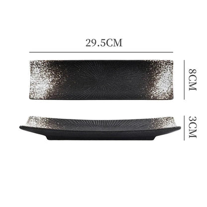 Liora — Minimalist Ceramic Sushi Plate with Sleek Design