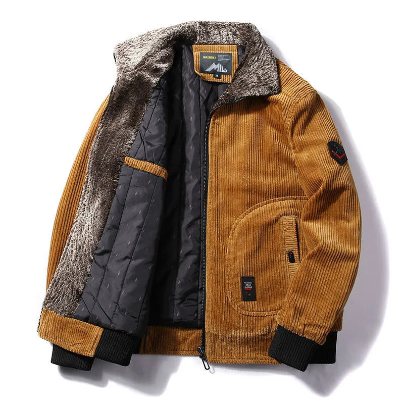 ECKE Men's Winter Corduroy Jacket