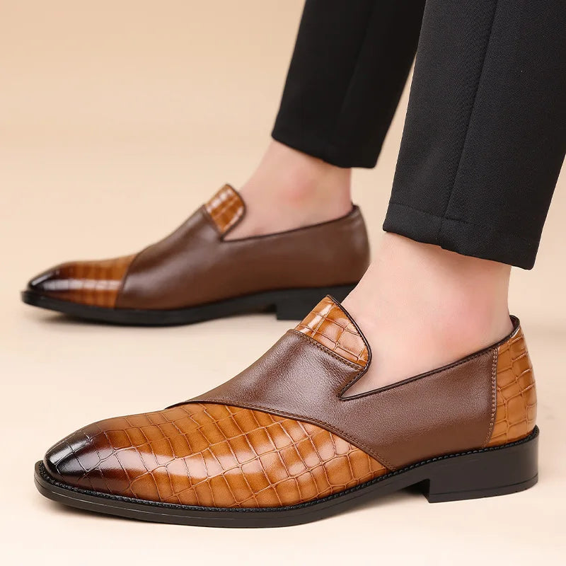 Patchwork Croc Loafers™ — Beheers de Kamer met Ongeëvenaarde Stijl en Zelfvertrouwen voor de Hele Dag