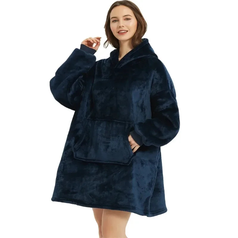 Oversized Fleece Blanket Hoodie 32$ TODAY ONLY