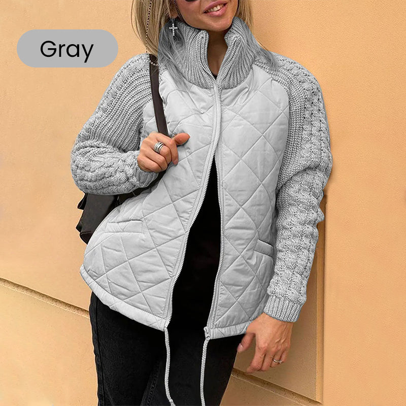 Knit Patchwork Puffy Jacket 22$ TODAY ONLY