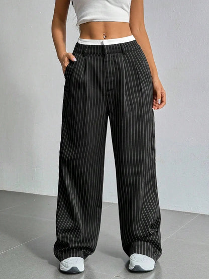 PinstripePower™ — Sculpt Your Curves and Command Every Room with Effortless Style