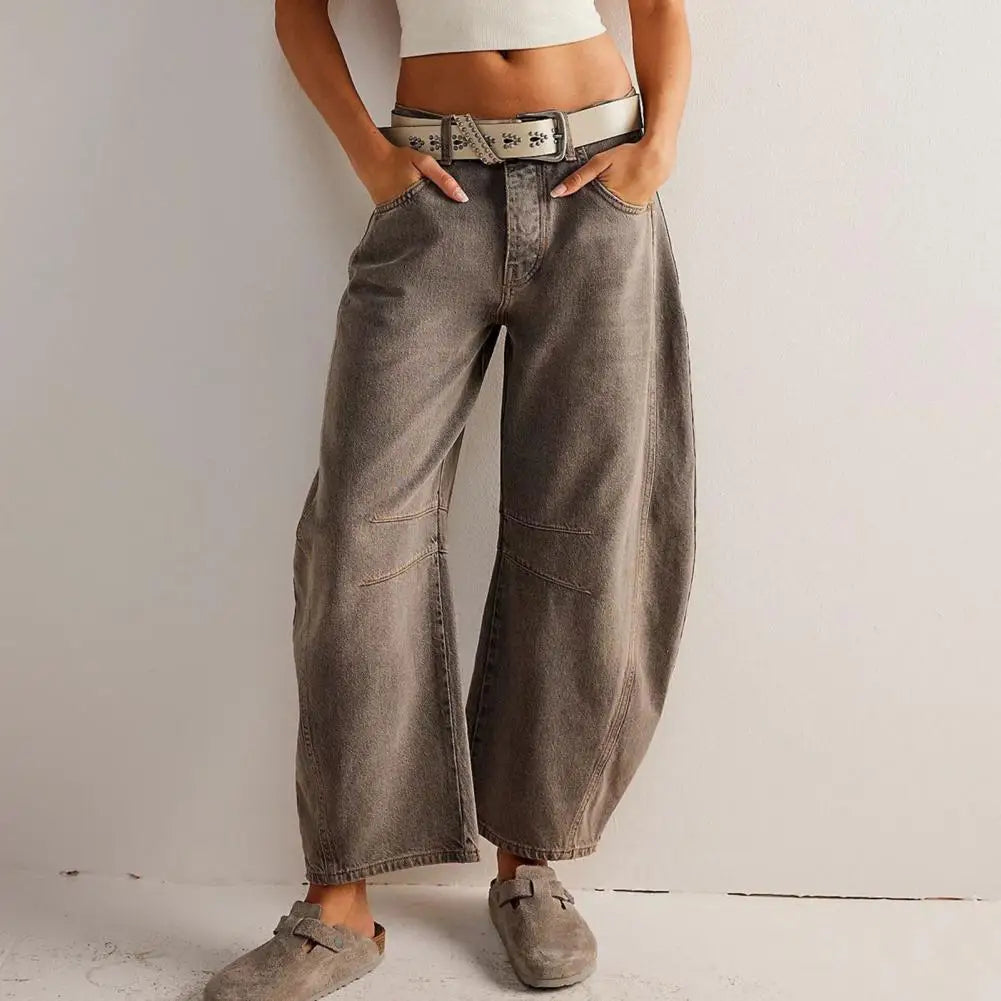 Liora Wide-Leg Jeans — Mid-Rise Stretch Denim for Casual Comfort