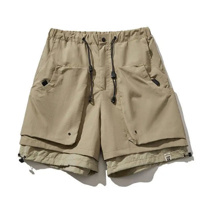 Asheron — Lightweight Nylon Cargo Shorts with Adjustable Fit