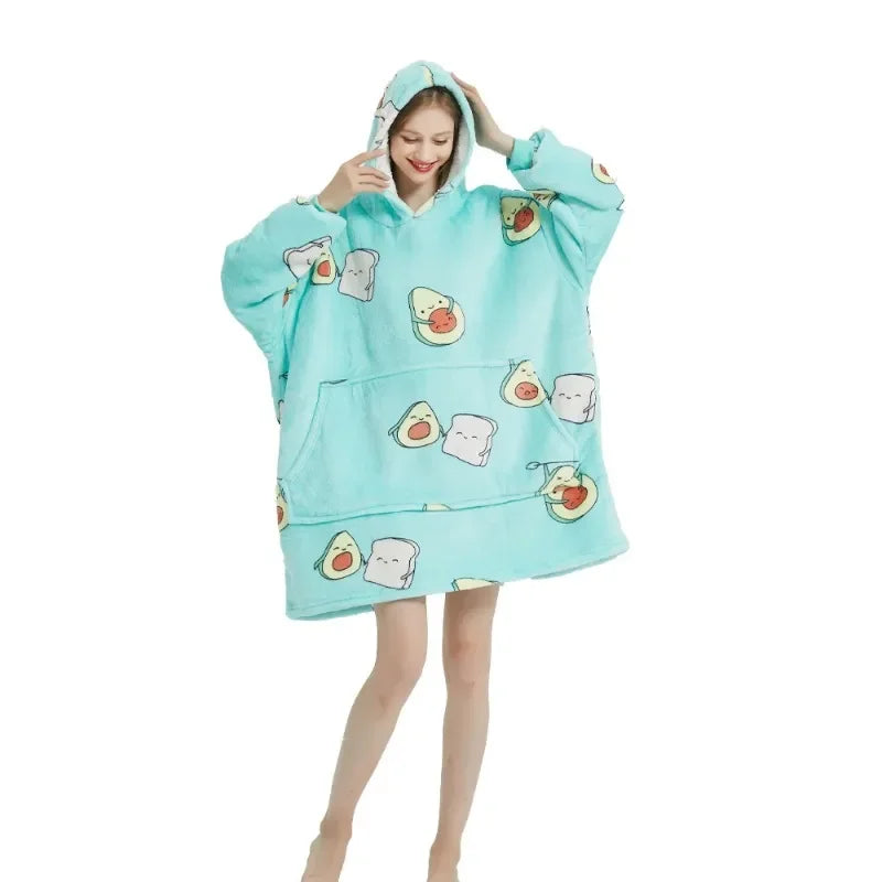 Oversized Fleece Blanket Hoodie 32$ TODAY ONLY