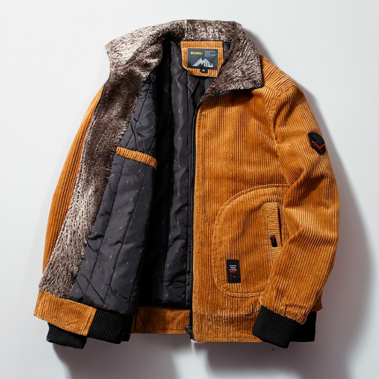 ECKE Heren Winter Corduroy Jas
