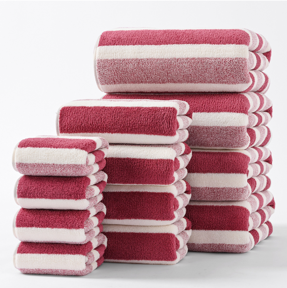 Velora Plush Bath Towels — Soft, Absorbent Coral Velvet Set