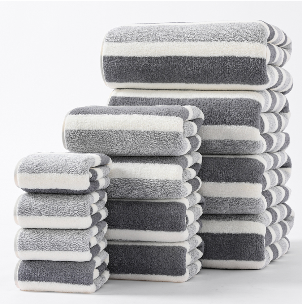 Velora Plush Bath Towels — Soft, Absorbent Coral Velvet Set
