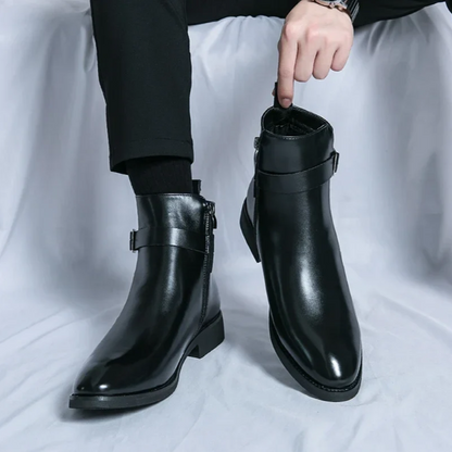 Deniro Genuine Leather Chelsea Boots