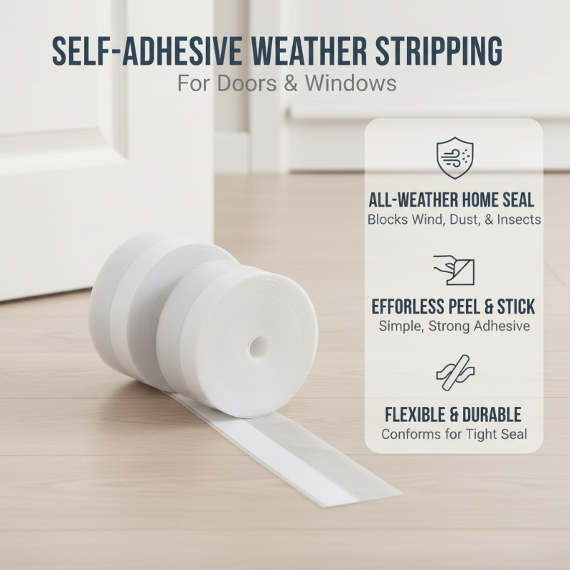 SealPro Weather Stripping | Self-Adhesive Door and Window Seal Strip 1