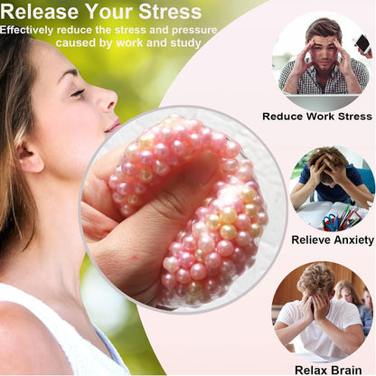 Sensa DIY Stress Ball Kit | 6 Filling Packs, 10 Soft Transparent Skins 2