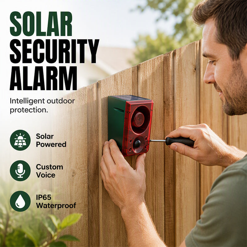 Sentry Solar Security Light | Motion Sensor, Waterproof Outdoor Flood Light with Alarm 3