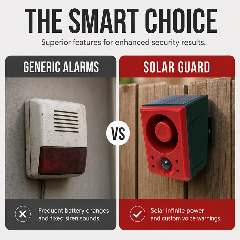 Sentry Solar Security Light | Motion Sensor, Waterproof Outdoor Flood Light with Alarm 4