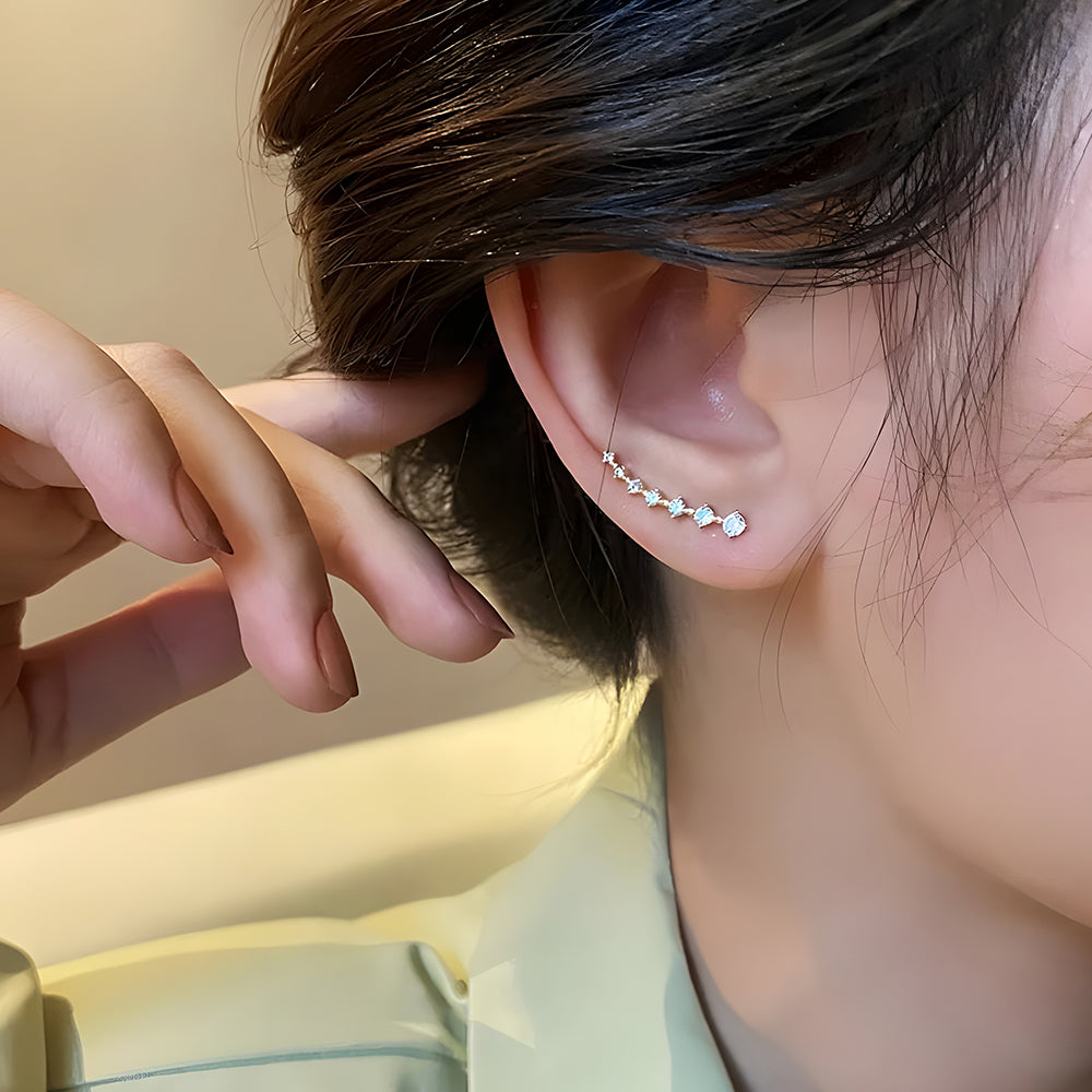Sera Diamond Stud Earrings | Elegant Design, Comfortable Fit 3