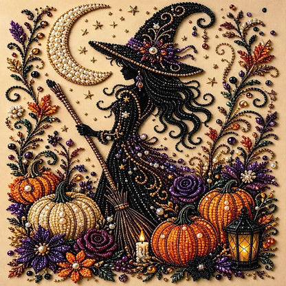 Sera Halloween Witch Diamond Painting Kit | 5D Sparkling Art for Adults 1
