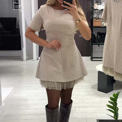 Sera Mini Dress | Sparkling Lace Trim 7