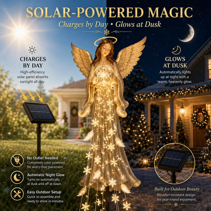 Sera Solar Garden Light | Angel Design, Weather-Resistant Outdoor Illumination 4