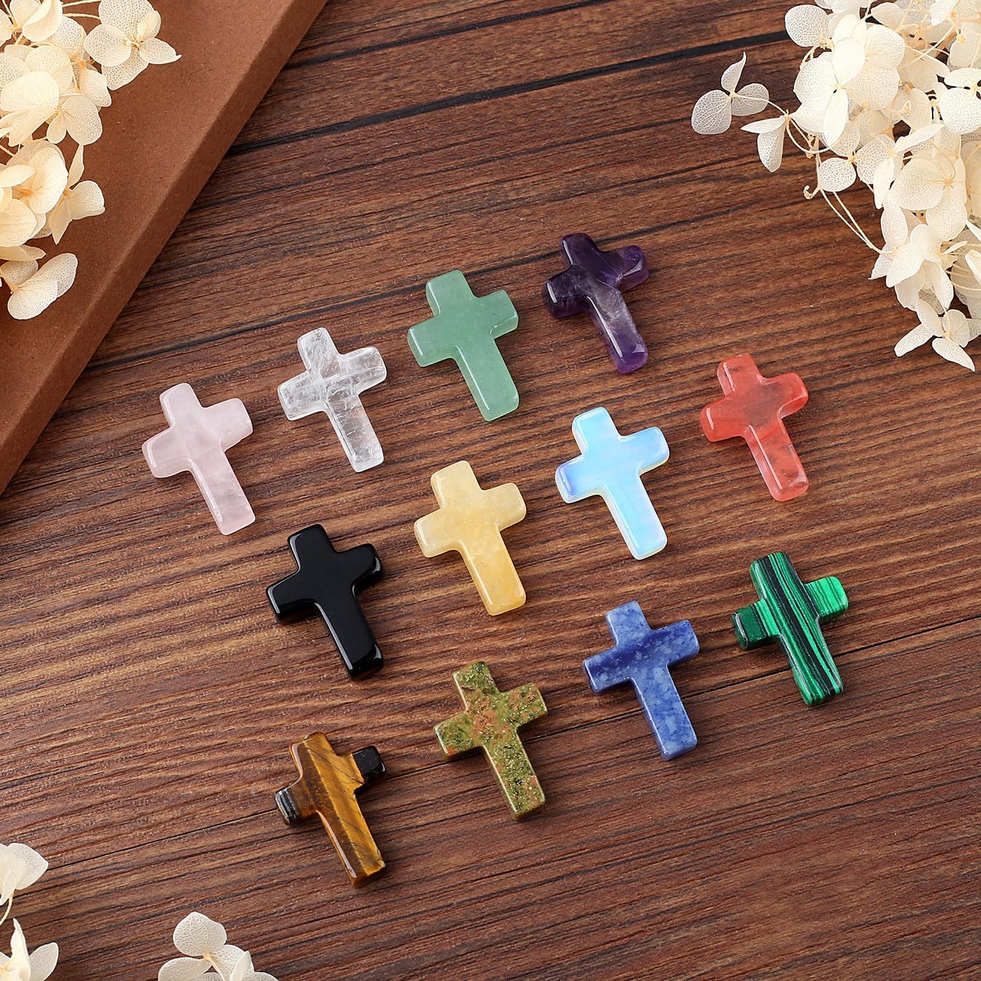 Serene Crystal Cross | Handcrafted Natural Stone 3