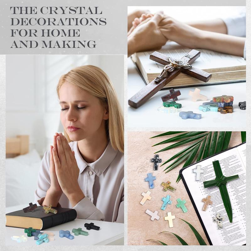 Serene Crystal Cross | Handcrafted Natural Stone 6