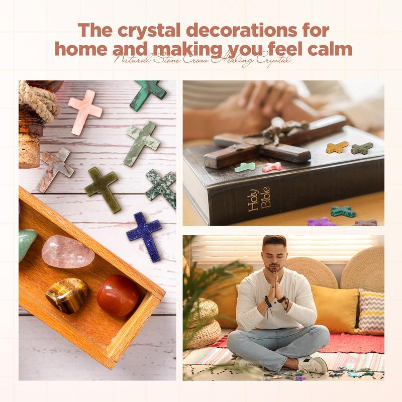 Serene Crystal Cross | Handcrafted Natural Stone 7