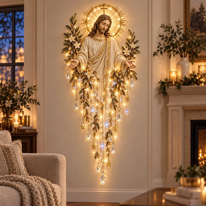 Serenlight Wall Art Décor | Lighted Jesus, Angel & Nativity Design for Living Room 5
