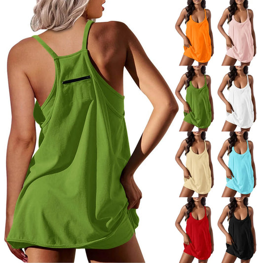 Ärmelloses Sommer-Minikleid