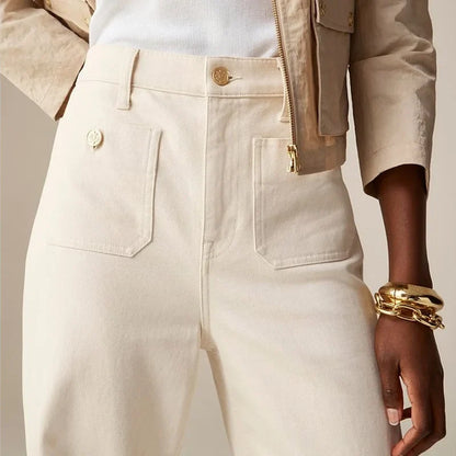 Norla Jeans — High-Waist Loose Fit Denim Trousers with Stretch
