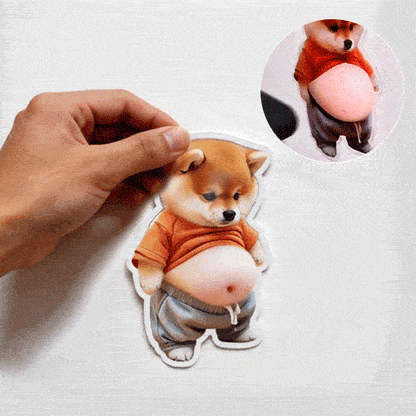 Shiba Inu Door Stopper | 3D Self-Adhesive Stress Relief 1