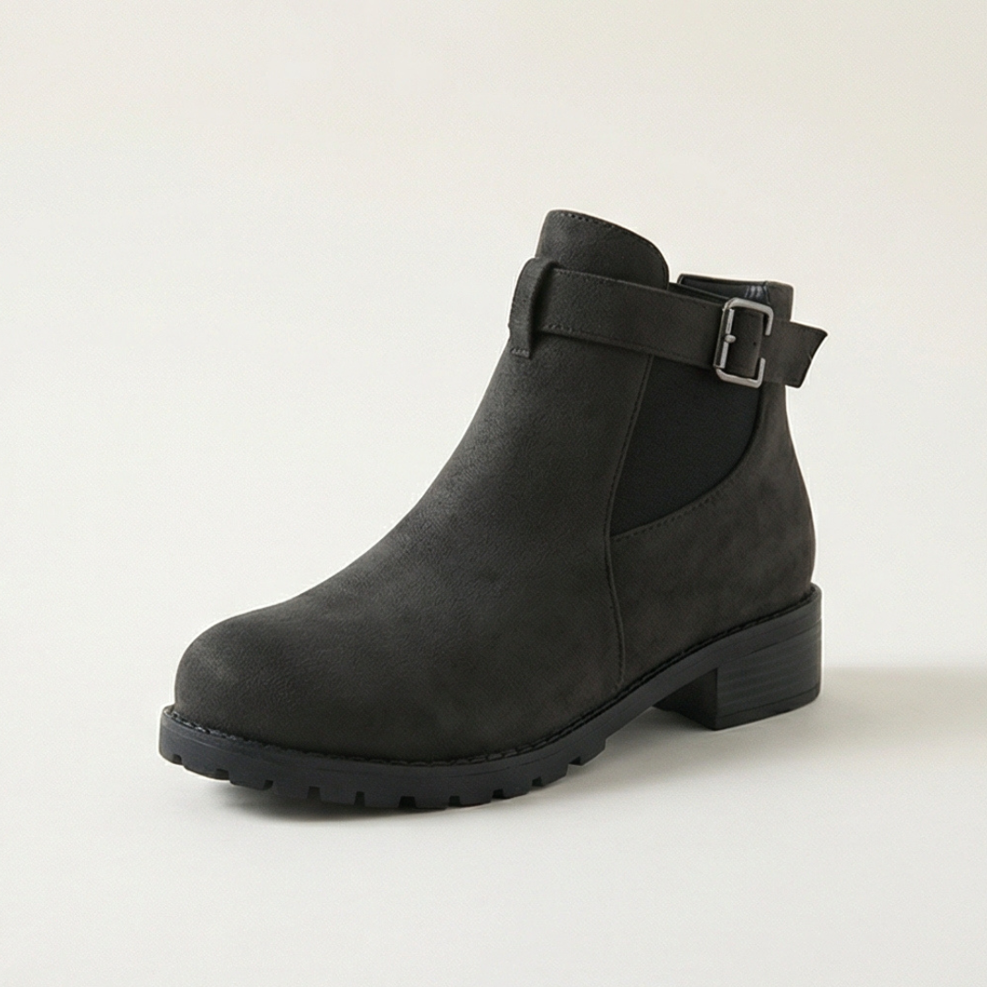 Sierra Ankle Booties | Suede-Look, Easy Slip-On 10