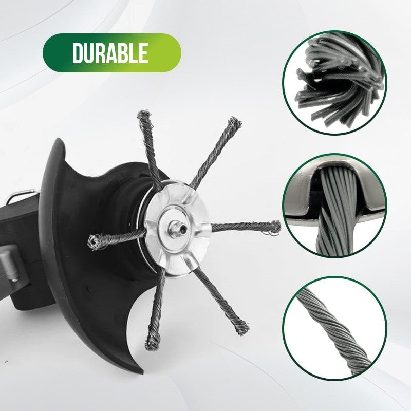 Sierra Brush Cutter Head | 6-Inch Steel Wire, Universal Fit 6