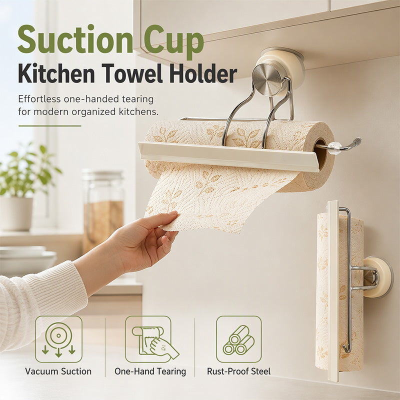 Sierra Paper Towel Holder | Suction Cup, Stainless Steel, Easy Tear 1