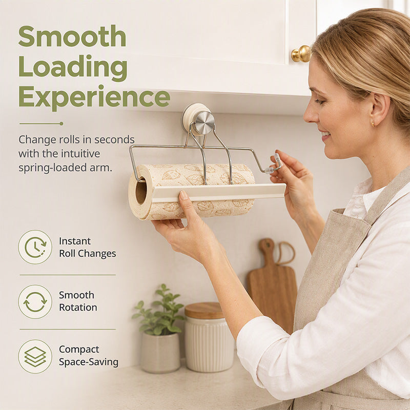Sierra Paper Towel Holder | Suction Cup, Stainless Steel, Easy Tear 5